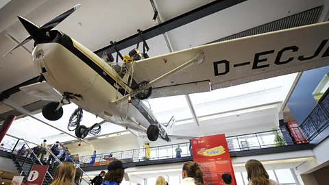 Getty Images Rust's famous 172 now hangs from the ceiling of a German museum (Credit: Getty Images)