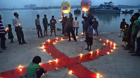Getty Images Candles for World Aids Day (Credit: Getty Images)