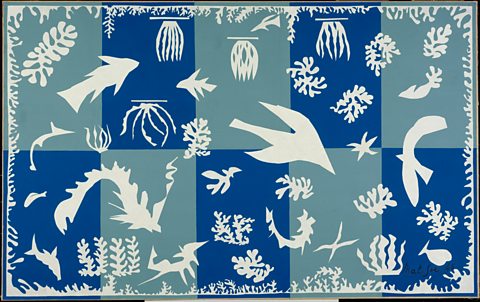 Polynesia, the sea, Henri Matisse, 1946, paper cut out and gouache