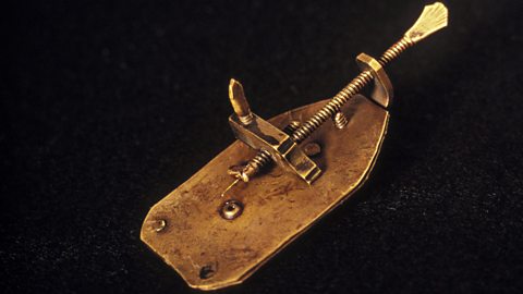 Antonie van Leeuwenhoek's first microscope, 17th century
