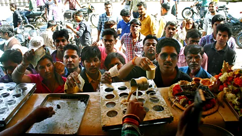 Hindustan Times/Getty Bhang plays an important role in Hindu celebrations dedicated to Shiva (Credit: Hindustan Times/Getty)