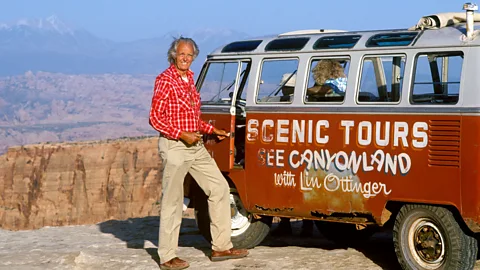 Visions of America/Getty Until the 1980s, Ottinger took tourists in vans to explore the Canyonlands (Credit: Visions of America/Getty)