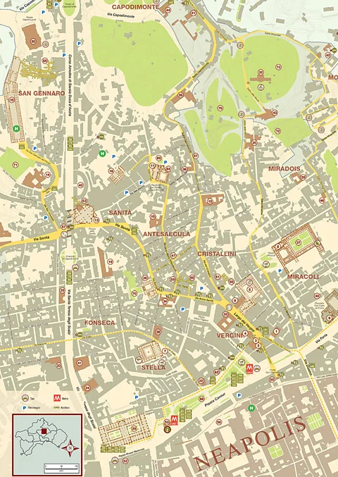 the VerginiSanità Association Map of the Vergini Sanità neighbourhood (Credit: the VerginiSanità Association)