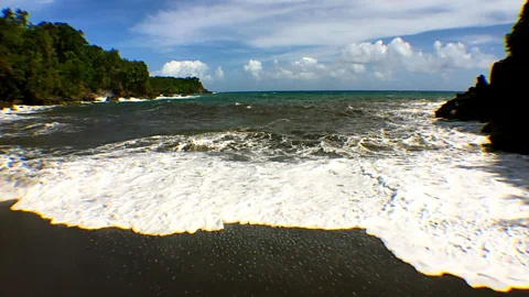 Melissa Banigan Banigan took a break at Duquéry Beach after the hike (Credit: Melissa Banigan)