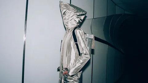 Project KOVR The Anti-Surveillance Coat acts like a sartorial Faraday cage, rendering computer chips in bank and ID cards unreadable (Credit: Project KOVR)