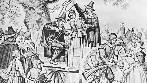 Getty Images Bridget Bishop became the first victim of the Salem Witch Trials. Today, we can guess that her 'curse' was really a misunderstood case of sleep paralysis (Credit: Getty Images)
