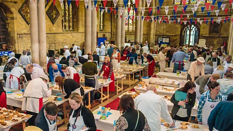 Alamy Once a year, St Mary’s church in Melton Mowbray becomes host of the British Pie Awards (Credit: Alamy)