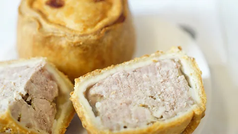 British Pie Awards One of Britain’s most traditional pies is the Melton Mowbray pork pie, which even has been granted protected European Union status (Credit: British Pie Awards)