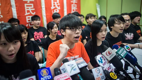 Getty Images Student protester Joshua Wong has mobilised pro-democracy groups in his native Hong Kong (Credit: Getty Images)