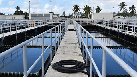 Amanda Ruggeri The Central District Wastewater and Treatment Plant is one of many aspects of south Florida’s infrastructure which is vulnerable to rising seas (Credit: Amanda Ruggeri)