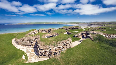 Alamy Skara Brae is a 5,000-year-old village whose houses and workshops you still can visit today (Credit: Alamy)