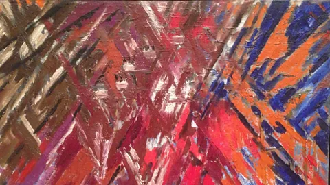 Alamy The Rayonist painting Domination of Red by Mikhail Larionov, 1913 (Credit: Alamy)