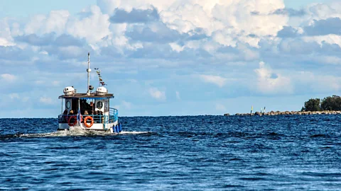 Jim O'Donnell Roughly 1sqkm of new land rises from the waters every year (Credit: Jim O'Donnell)