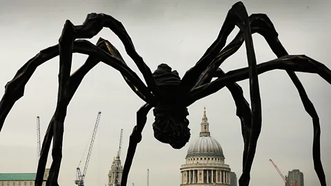 A giant spider by Louise Bourgeois in front of the Tate Modern in London, England. (Photo by Chris Jackson/Getty Images)