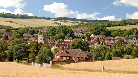 Alamy The old town of Amersham, Buckinghamshire is one village that may be put at risk by HS2; the route will skim along its outskirts (Credit: Alamy)