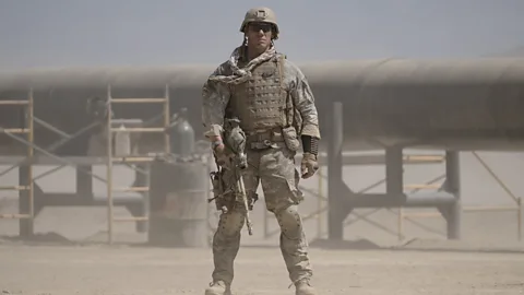 Roadside Attractions Doug Liman’s new film The Wall is about two US soldiers who take cover behind a wall when pinned down by a sniper in Iraq (Credit: Roadside Attractions)