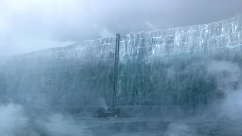 HBO Game of Thrones features a continent-spanning wall designed to keep out the wild people and White-Walker zombies from civilisation (Credit: HBO)