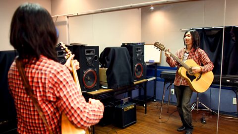 Practising in front of a mirror