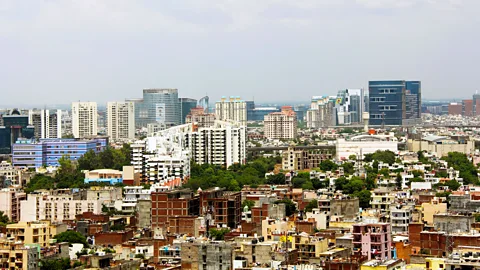 SIBSA Digital Pvt. Ltd./Alamy Home to many multinational businesses, the city of Gurgaon is popular with expats (Credit: SIBSA Digital Pvt. Ltd./Alamy)