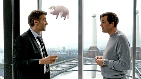 Alamy The pink pig gets a particularly dystopian twist in the 2006 film Children of Men, where it is flown over Battersea Power Station yet again (Credit: Alamy)