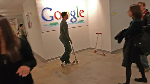 Getty Images Google has led the way in introducing slides, games and scooters into its offices, but these well-meaning additions draw mixed opinions (Credit: Getty Images)