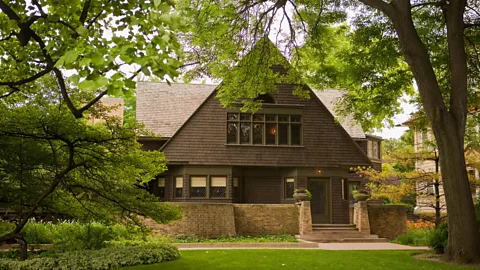 Alamy Wright’s best known for the homes he designed, including his own abode in Oak Park, Illinois, which he built in 1889 – he would live there for 20 years (Credit: Alamy)