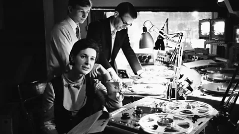 Alamy Oram helped convince the BBC to set up the Radiophonic Workshop in 1958; the workshop is shown here five years later with Dr Who producer Verity Lambert (Credit: Alamy)
