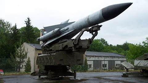 Aktron / Wikimedia Commons CC 3.0 The USSR's defences included missiles like this SA-5 (Credit: Aktron / Wikimedia Commons CC 3.0)