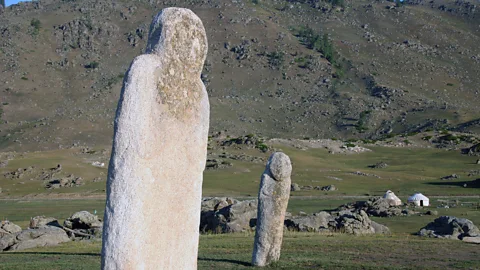James Michael Dorsey Giant stone monoliths are reminders of religious ceremonies held by Genghis Khan (Credit: James Michael Dorsey)