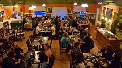 Ryan MacDonald Dining room, The Happy Nun Cafe, Forget, Saskatchewan