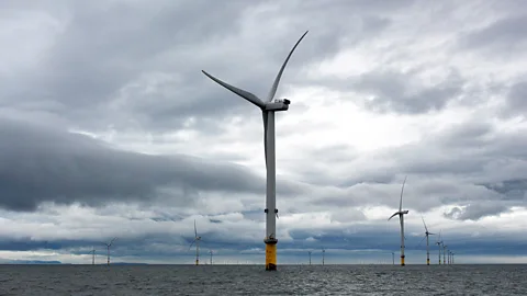 Chris Baraniuk Despite their benefits, offshore wind turbines have downsides, including being disruptive to birds (Credit: Chris Baraniuk)