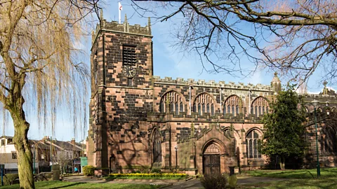 Alamy The Church of St Mary in Eccles once was at the centre of a religious festival where, it is said, Eccles cakes got their start (Credit: Alamy)