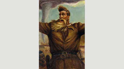 Arthur Hoppock Hearn Fund, 1950 John Brown (1939) by the Kansas painter John Steuart Curry shows an Abolitionist in front of a tornado (Credit: Arthur Hoppock Hearn Fund, 1950)