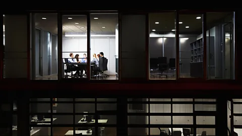 Getty Images Working later into the night - or presentismo - has become particularly prevalent in Spain following the most recent financial crisis (Credit: Getty Images)