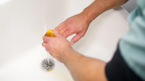Alamy Researchers found that monitoring hand washing in hospitals worked in the short-term, but actually led to a decline in the long-term (Credit: Alamy)