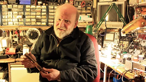 Nic Fleming Brian Harper lives and works in what seems to be the archetypal inventor’s lair (Credit: Nic Fleming)