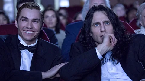 A24 The fine line between a guilty pleasure and hate watching is epitomised by The Room, which has inspired a movie about how it became a cult smash, The Disaster Artist (Credit: A24)