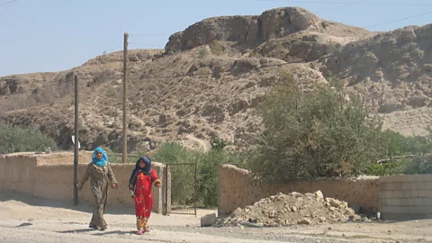 Dawn Anahid MacKeen Stepan had fled by squeezing into a crevice of a rock, before zigzagging his way to Sheikh al-Aekleh’s town (Credit: Dawn Anahid MacKeen)