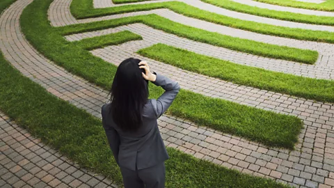 Getty Images Eschewing a traditional career path in favour of constant reinvention and lateral moves can be a daunting strategy for success (Credit: Getty Images)