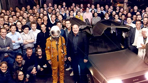 Incentro The Incentro team in Utrecht, Netherlands, with Dutch astronaut Andre Kuipers (Credit: Incentro)