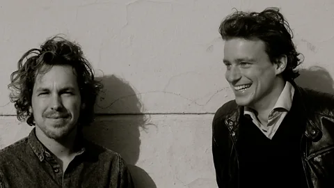 Julie Gallo Corporate Rebels co-founders Joost Minnaar (left) and Pim de Moree quit their corporate jobs to research the world’s most progressive workplaces (Credit: Julie Gallo)