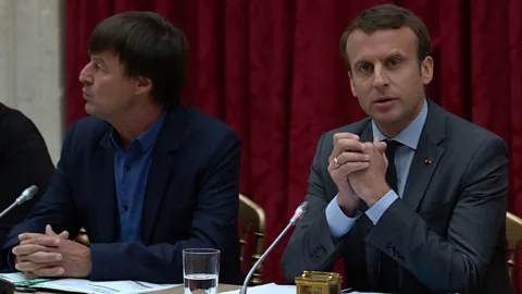 Getty French president Emmanuel Macron has voiced interest in attracting scientists, researchers and other highly skilled workers to to fight climate change (Credit: Getty)
