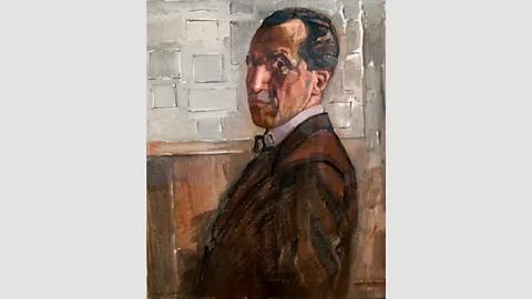 Alamy Mondrian took quite a long while to develop his distinctive style – even when he was 46 years old in 1918, he painted more traditionally, as in this self-portrait (Credit: Alamy)