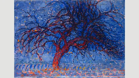 Alamy Some of his early work suggests the bold use of colour that lay ahead, such as Evening, Red Tree from 1908 (Credit: Alamy)