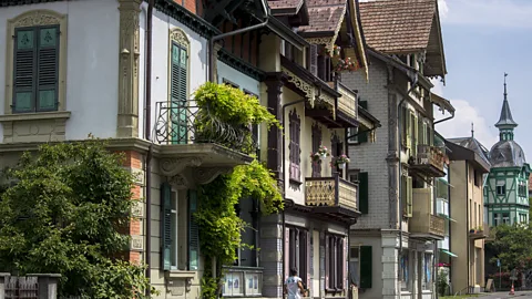 Tim Graham/Getty Images The Swiss capital of Bern boasts historic arcades, sandstone buildings and fountains (Credit: Tim Graham/Getty Images)