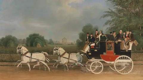 James Pollard / Google Art Project The Uber Pool of the 18th Century? (Credit: James Pollard / Google Art Project)