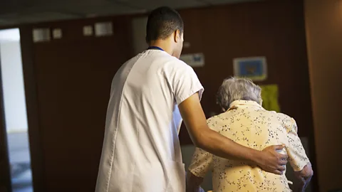 Getty Images As populations in many countries age and non-communicable diseases grow, the WHO says that the world will need 40 million new health workers by 2030 (Credit: Getty Images)