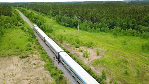 Eliana Alvarez Martinez VIA Rail Train in Manitoba, Canada (Credit: Eliana Alvarez Martinez)