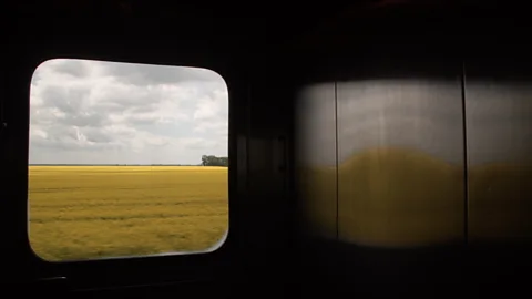 Eliana Alvarez Martinez View of Manitoba, Canada, through the window of a VIA Rail train (Credit: Eliana Alvarez Martinez)