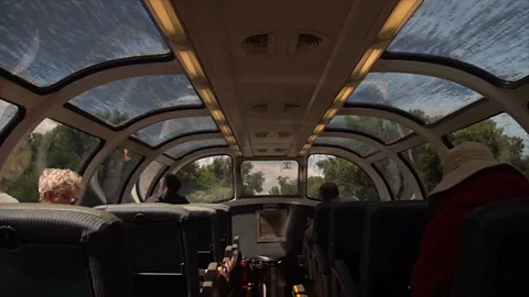 Eliana Alvarez Martinez The VIA Rail dome car on the train from Winnipeg to Churchill, Manitoba, Canada (Credit: Eliana Alvarez Martinez)